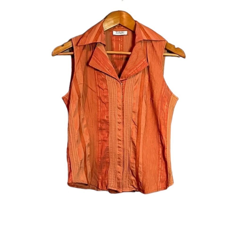 3 for $30! Xanaka orange snap tank top